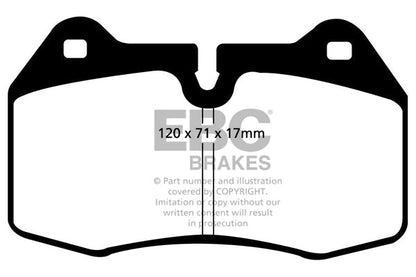 EBC Orange Stuff (OrangeStuff) DP91032 Front Race/Track Brake Pads for Brembo