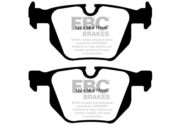 EBC Yellowstuff (Yellow Stuff) Front Brake Pads Set DP42006R for BMW 3 Series E90 E91 E92 E93 2005-13 ATE Calipers | Performance Sport Uprated Fast Road/Track Day | Fits 325i 330i 335i 335d | Also Z4 E89 sDrive35i & Alpina B3