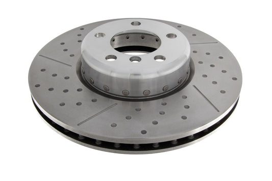 EBC Brakes 2-Piece Riveted Slotted & Dimpled Rear Brake Discs 345mm Vented for BMW 1 Series F20 F21 & 2 Series F22 M135i M140i 228i M235i M240i (Brembo Calipers, Pair) GD2067R