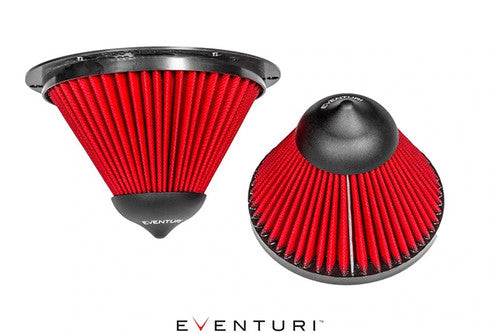 Genuine Eventuri Replacement Cone Air Filter – High-Flow Dry, MAF-Safe, Inverted/Reverse Fit | For Eventuri Carbon Intakes: BMW M3/M4 F80 F82 F83, M2 F87, N20 2.0T F2x/F3x, MINI Cooper S/JCW | Spare Intake Filter Element