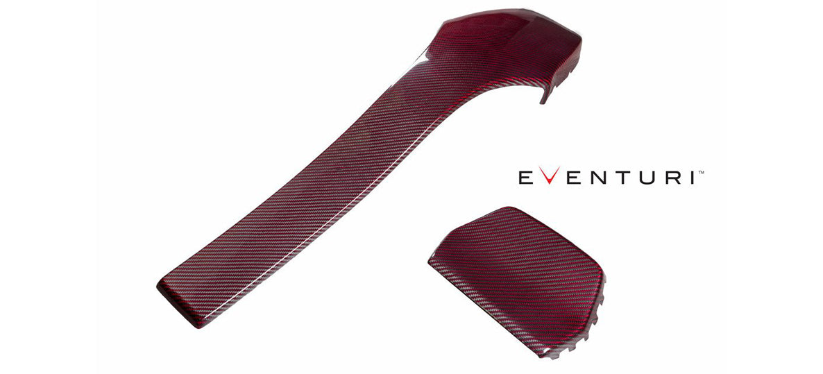 Eventuri Carbon Fibre/Fiber Front Seat Back Panels & Headrest Covers for BMW M3 F80, M4 F82, M2 Competition F87 (F8X) - OEM-Fit Gloss Interior Trim Shells, Backrest Overlays/Protectors, M Performance Style Upgrade