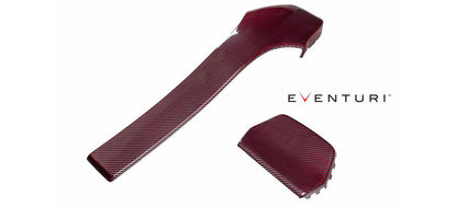 Eventuri Carbon Fibre/Fiber Front Seat Back Panels & Headrest Covers for BMW M3 F80, M4 F82, M2 Competition F87 (F8X) - OEM-Fit Gloss Interior Trim Shells, Backrest Overlays/Protectors, M Performance Style Upgrade