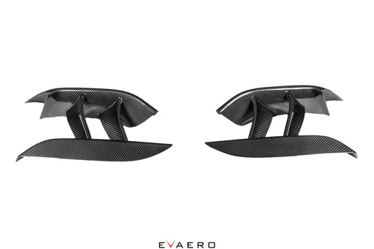 Evaero Carbon Fibre Front Bumper Vents for BMW F80 M3 F82/F83 M4 (F8X) - Pair (Left & Right) | Front Air Intake Ducts/Inlets/Scoops | Bumper Vent Covers, Inserts & Grilles | OEM+ Carbon Exterior Trim