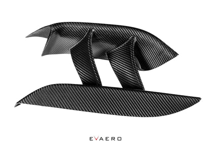 Evaero Carbon Fibre Front Bumper Vents for BMW F80 M3 F82/F83 M4 (F8X) - Pair (Left & Right) | Front Air Intake Ducts/Inlets/Scoops | Bumper Vent Covers, Inserts & Grilles | OEM+ Carbon Exterior Trim