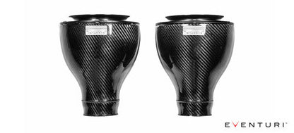 Eventuri Carbon Fibre (Fiber) Cold Air Intake / Induction Kit for BMW M5 E60 & M6 E63/E64 (S85 5.0L V10) - Performance Intake Airbox Upgrade, High Flow Filters, Ram-Air Scoops