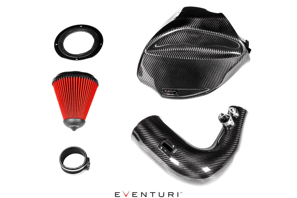 Eventuri Carbon Fibre/Fiber Performance Intake for BMW 3 Series G20/G21 B48 2.0 Turbo - Cold Air Intake Induction Kit & Carbon Airbox Upgrade (318i 320i 330i 330e incl xDrive, V1/V2 MAF/IAT)