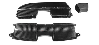 Eventuri Carbon Fibre/Fiber Air Intake Ducts for BMW M3 E90 E92 E93 (E9X, 2007-2013) – S65 V8 Airbox Ducting/Guides Snorkels, Slam Panel Ducts – Direct-Fit OEM Replacement Front & Rear – Gloss or Matte