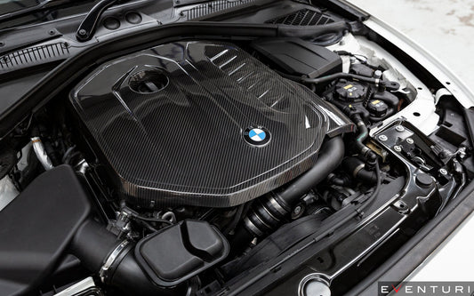 Eventuri BMW B58 Carbon Fibre Engine Cover for M140i M240i 340i 440i (F20 F21 F22 F23 F30 F31 F32) - Prepreg Carbon, OEM Fit - EVE-B58F-CF-ENG