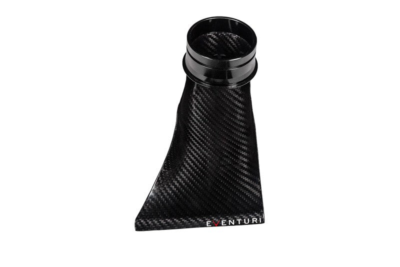 Eventuri BMW E46 M3 S54 Carbon Fibre Cold Air Intake Scoop/Ram Air Feed - Front Brake Duct Clip-In Snorkel, CSL-Style Induction Duct/Air Guide - Aramid/Kevlar Weave (Black Carbon, Blue, Red, Yellow)