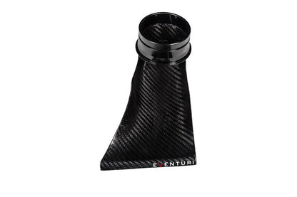 Eventuri BMW E46 M3 S54 Carbon Fibre Cold Air Intake Scoop/Ram Air Feed - Front Brake Duct Clip-In Snorkel, CSL-Style Induction Duct/Air Guide - Aramid/Kevlar Weave (Black Carbon, Blue, Red, Yellow)