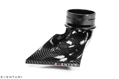 Eventuri BMW E46 M3 S54 Carbon Fibre Cold Air Intake Scoop/Ram Air Feed - Front Brake Duct Clip-In Snorkel, CSL-Style Induction Duct/Air Guide - Aramid/Kevlar Weave (Black Carbon, Blue, Red, Yellow)