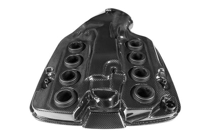 Eventuri Matte/Matt Carbon Intake Plenum for BMW M3 E90 E92 E93 (E9X) S65 V8 - Carbon Air Chamber/Resonance Box, CSL-Style ITB Induction Sound Upgrade - Direct OEM Replacement Airbox Plenum w/ Velocity Stacks (EVE-E9X-CF-PLM-MATTE)