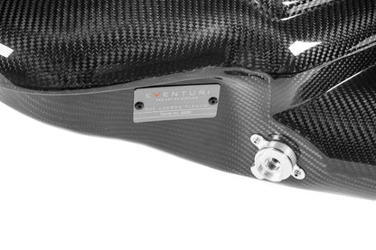 Eventuri Matte/Matt Carbon Intake Plenum for BMW M3 E90 E92 E93 (E9X) S65 V8 - Carbon Air Chamber/Resonance Box, CSL-Style ITB Induction Sound Upgrade - Direct OEM Replacement Airbox Plenum w/ Velocity Stacks (EVE-E9X-CF-PLM-MATTE)