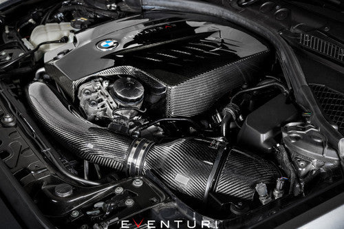 Eventuri V2 Carbon Fibre/Fiber Cold Air Intake/Induction Kit for BMW N55 – M2 F87 N55, M135i F20/F21, M235i F22/F23 – Carbon Airbox Performance Intake System – BMW 1 Series & 2 Series