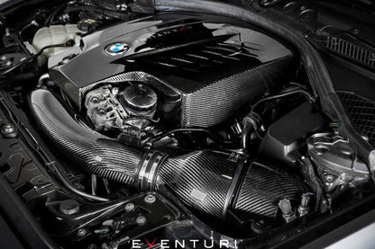Eventuri V2 Carbon Fibre/Fiber Cold Air Intake/Induction Kit for BMW N55 – M2 F87 N55, M135i F20/F21, M235i F22/F23 – Carbon Airbox Performance Intake System – BMW 1 Series & 2 Series