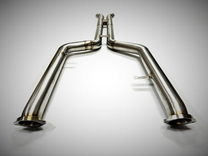 Evolution Racewerks ER BMW M2 G87 2023+ S58 Competition Series H-Pipe Mid-Pipe/Midpipes | Centre/Center Mid Section Resonator/Silencer Delete Link Pipes | 304 Stainless 3in 80mm | Cat-Back Compatible Performance Exhaust Upgrade
