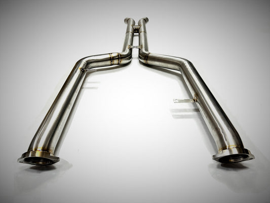 Evolution Racewerks ER BMW M2 G87 2023+ S58 Competition Series H-Pipe Mid-Pipe/Midpipes | Centre/Center Mid Section Resonator/Silencer Delete Link Pipes | 304 Stainless 3in 80mm | Cat-Back Compatible Performance Exhaust Upgrade
