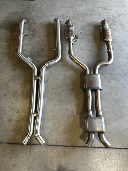 Evolution Racewerks ER BMW M2 G87 2023+ S58 Competition Series H-Pipe Mid-Pipe/Midpipes | Centre/Center Mid Section Resonator/Silencer Delete Link Pipes | 304 Stainless 3in 80mm | Cat-Back Compatible Performance Exhaust Upgrade