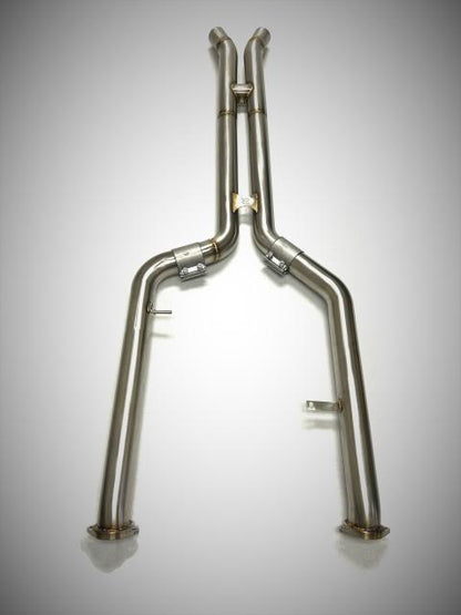 Evolution Racewerks ER BMW M2 G87 2023+ S58 Competition Series H-Pipe Mid-Pipe/Midpipes | Centre/Center Mid Section Resonator/Silencer Delete Link Pipes | 304 Stainless 3in 80mm | Cat-Back Compatible Performance Exhaust Upgrade