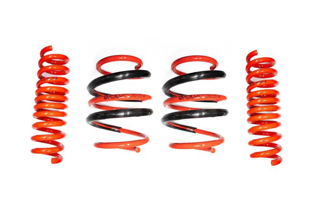 Evolve BMW G80 M3 & M3 Competition S58 Lowering Springs Kit (2021+) - Sport Drop/Coil Springs, 35mm Front 15mm Rear Ride Height Drop - Performance Suspension Stance Upgrade - EVO-G80-LS