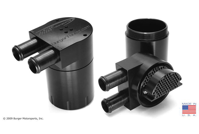 Burger Motorsports BMS N55 Turbo Oil Catch Can PCV Oil Separator & Crankcase Breather for BMW 135i 335i (2011-2013 E82 E88 E90 E91 E92 E93) - Blow-By Catch Tank OCC Upgrade, Direct Fit E Series 1 Series 3 Series