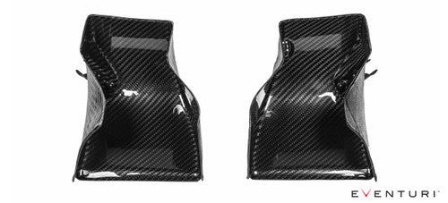 Eventuri Black Carbon Fibre Cold Air Intake System and Induction Kit for BMW M5 F10 (S63) - Performance Airbox Upgrade with Carbon Scoops, Turbo Inlet Pipes, High-Flow Filters
