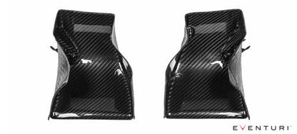 Eventuri Black Carbon Fibre Cold Air Intake System and Induction Kit for BMW M5 F10 (S63) - Performance Airbox Upgrade with Carbon Scoops, Turbo Inlet Pipes, High-Flow Filters
