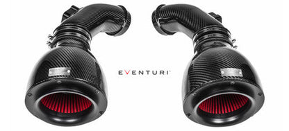 Eventuri Carbon Fibre/Carbon Fiber Cold Air Intake / Induction Kit for BMW M6 F13 F12 F06 (S63/S63TU Twin-Turbo V8) - Performance Air Intake System with Carbon Airbox & Ram-Air Scoops - Fits Coupe, Convertible, Gran Coupe