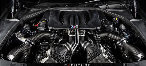 Eventuri Carbon Fibre/Carbon Fiber Cold Air Intake / Induction Kit for BMW M6 F13 F12 F06 (S63/S63TU Twin-Turbo V8) - Performance Air Intake System with Carbon Airbox & Ram-Air Scoops - Fits Coupe, Convertible, Gran Coupe