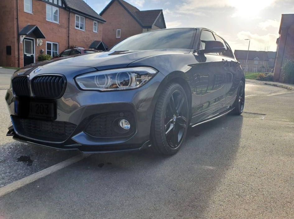 BMW 1 F20/21 Facelift LCI Splitter M-Sport V2 (WINGED)