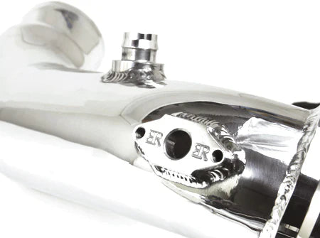 Evolution Racewerks ER BMW N55 Charge Pipe (Chargepipe) Upgrade - M135i, M235i, M2, 335i, 435i (F20/F22/F30/F32/F87) - 6061 Aluminium, Black Anodised - Upper & Lower Pipes with 1/8 NPT Bungs - BMICP007B