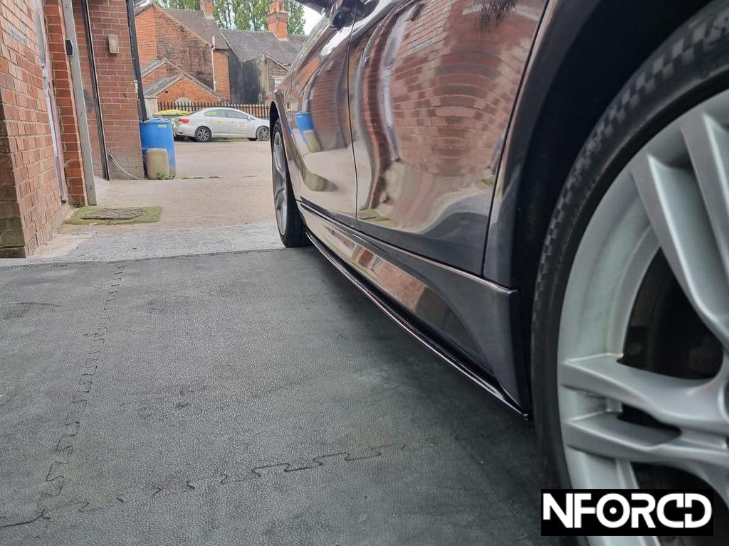 BMW F30 LCI Facelift 3 Series M Sport Full Body Kit (2015-2019)  Front Splitter/Lip, Side Skirts, Rear Diffuser, Boot Spoiler, Black Kidney Grilles, Black M-Style Mirror Covers | UK Stock | Fits 335i 340i M Sport