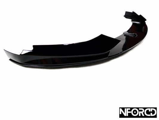 BMW 4 Series F32 Coupe Front Splitter Lip Spoiler – Gloss Black ABS Chin Spoiler, Bumper Lip Extension/Valance, Front Diffuser Style | UK Made KSB (2013–2020) | Aero Lip Lower Splitter Front Bumper Lip