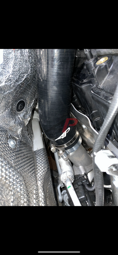 AP Design S55 Silicone Charge Pipes / Boost Pipes Kit for BMW M2 Competition F87, M3/M4 F80 F82 - Intercooler Hoses & Turbo Outlet Pipe Upgrade, 5-Ply, Billet Adaptors | F8X Charge/Boost Hose Replacement