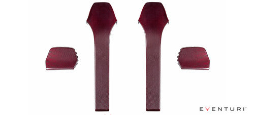 Eventuri Carbon Fibre/Fiber Seat Back Covers & Backrest Shells for BMW M3 F80, M4 F82 F83 (F8x) - Interior Carbon Trim, OEM+ Rear Seat Backs