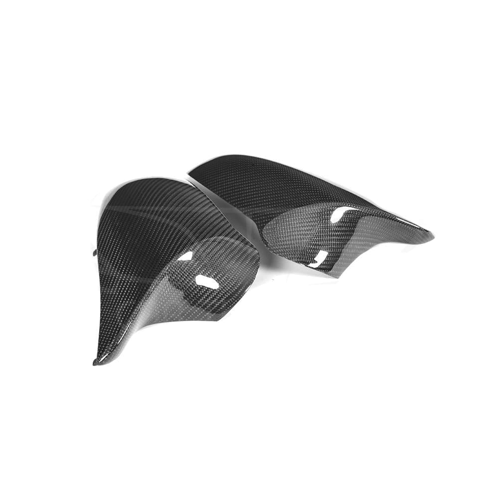 CT Carbon Gloss Carbon Fibre Wing Door Mirror Replacement Caps/Covers for BMW F80 M3, F82/F83 M4, F87 M2 Competition (2014–2021) LHD Only