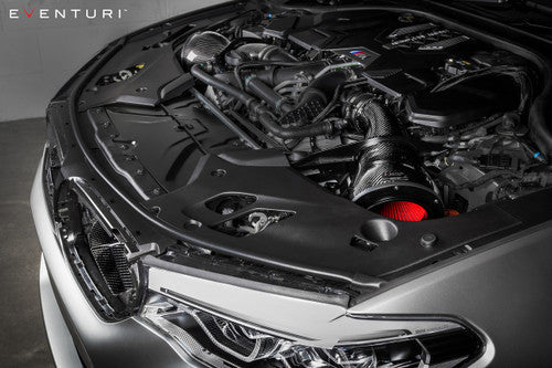 Eventuri V2 Carbon Fibre/Carbon Fiber Cold Air Intake Induction Kit for BMW M5 F90 & M8 F91 F92 F93 (S63) - Performance Air Intake System Upgrade - F9X Platform