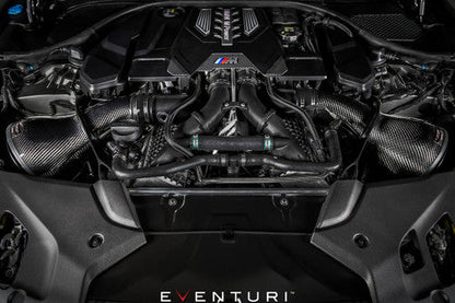 Eventuri V2 Carbon Fibre/Carbon Fiber Cold Air Intake Induction Kit for BMW M5 F90 & M8 F91 F92 F93 (S63) - Performance Air Intake System Upgrade - F9X Platform