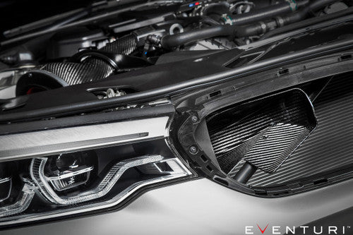Eventuri V2 Carbon Fibre/Carbon Fiber Cold Air Intake Induction Kit for BMW M5 F90 & M8 F91 F92 F93 (S63) - Performance Air Intake System Upgrade - F9X Platform