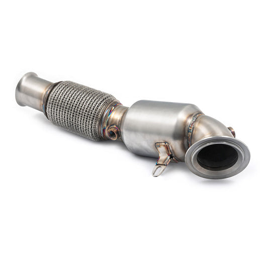 Cobra Sport Turbo Downpipe for Ford Fiesta ST Mk8 1.5 EcoBoost – 3"/76.2mm Stainless Front Pipe, Sports Cat or De-Cat/Decat (Catless) Performance Exhaust, GPF/OPF/PPF Delete