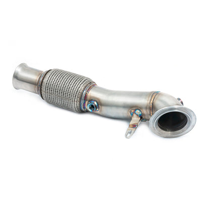 Ford Fiesta ST Mk8.5 (2022+) 1.5 EcoBoost Turbo Downpipe – 3 Inch 76mm Stainless Front/Turbo Outlet Pipe, High-Flow Sports Cat or Decat/De-Cat | OPF/GPF Compatible Performance Exhaust Upgrade (Facelift)