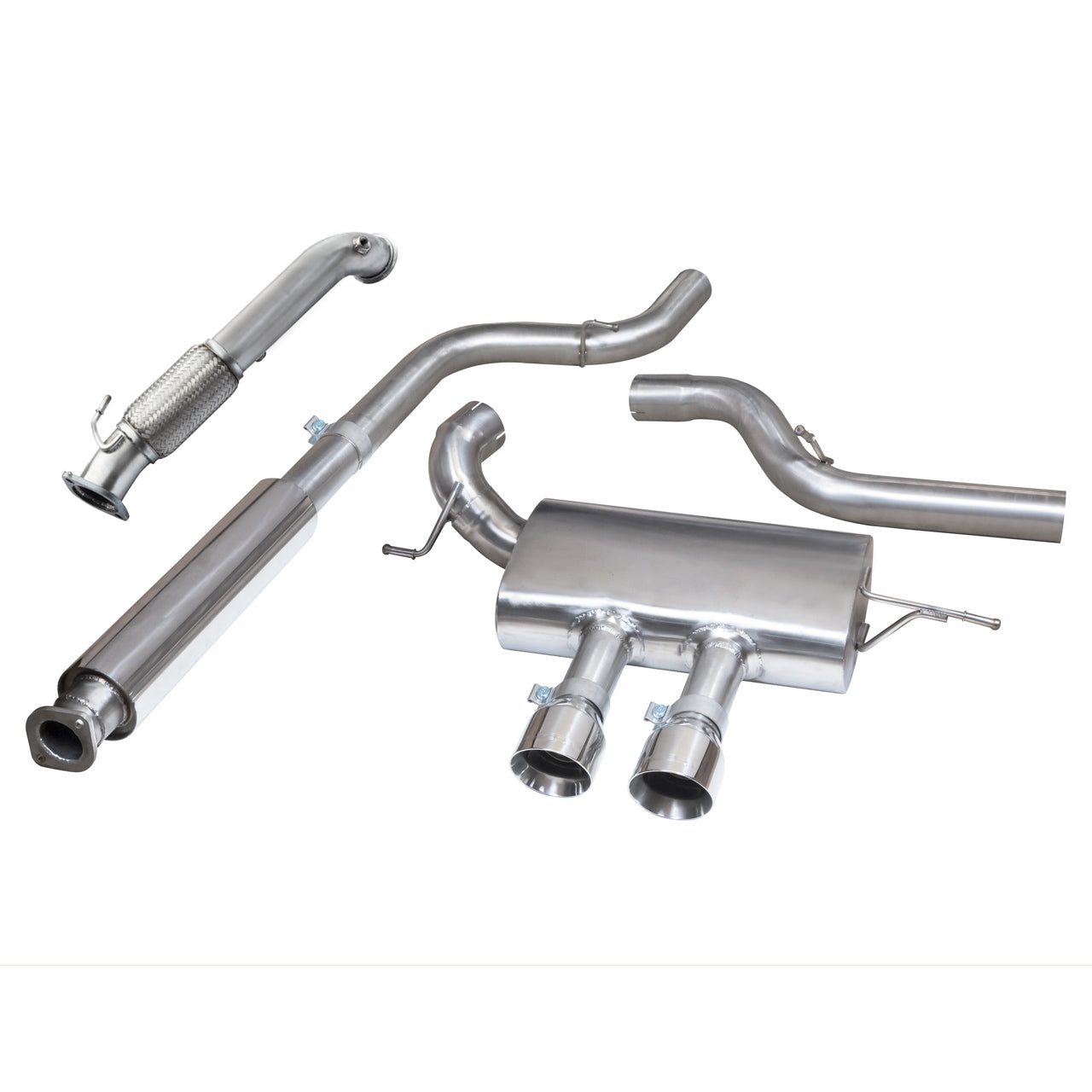 Ford Focus ST250 Mk3 (2012-2018) 2.0 EcoBoost 3" Turbo-Back/Downpipe-Back/Cat-Back Performance Exhaust System | Cobra Sport T304 Stainless | Resonated or Non-Res | De-Cat or Sports Cat | Twin 4" or Oval Tips