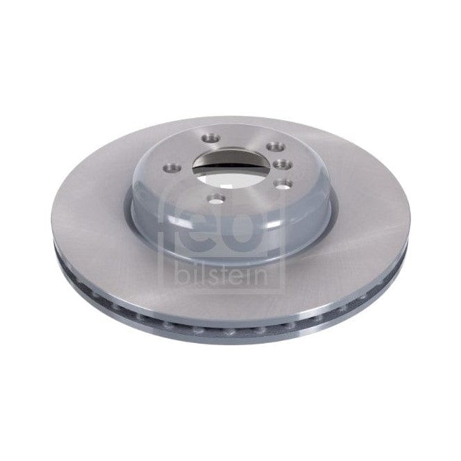 FEBI Bilstein 105727 Front Brake Disc / Rotor 370mm – Vented High‑Carbon, Anti‑Corrosion Coated – 5 Stud, PCD 5x120, 79mm Centre Bore, 30mm Thick – OE/OEM Spec Front Axle Replacement