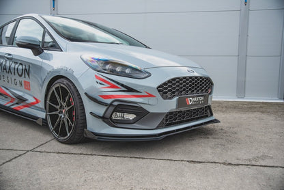 Maxton Design - STREET PRO FRONT SPLITTER (+FLAPS) FORD FIESTA MK8/8.5 ST/ ST LINE