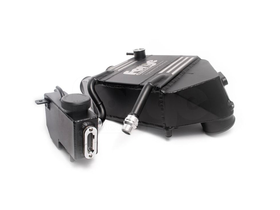 Forge Motorsport S55 Top Mount Chargecooler & Expansion Tank for BMW M2 Competition (F87), M3 (F80) & M4 (F82/F83) - Bar & Plate Quadruple Pass Intercooler Upgrade FMCC1