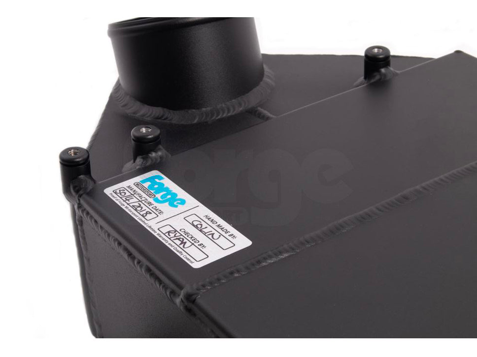 Forge Motorsport S55 Top Mount Chargecooler & Expansion Tank for BMW M2 Competition (F87), M3 (F80) & M4 (F82/F83) - Bar & Plate Quadruple Pass Intercooler Upgrade FMCC1