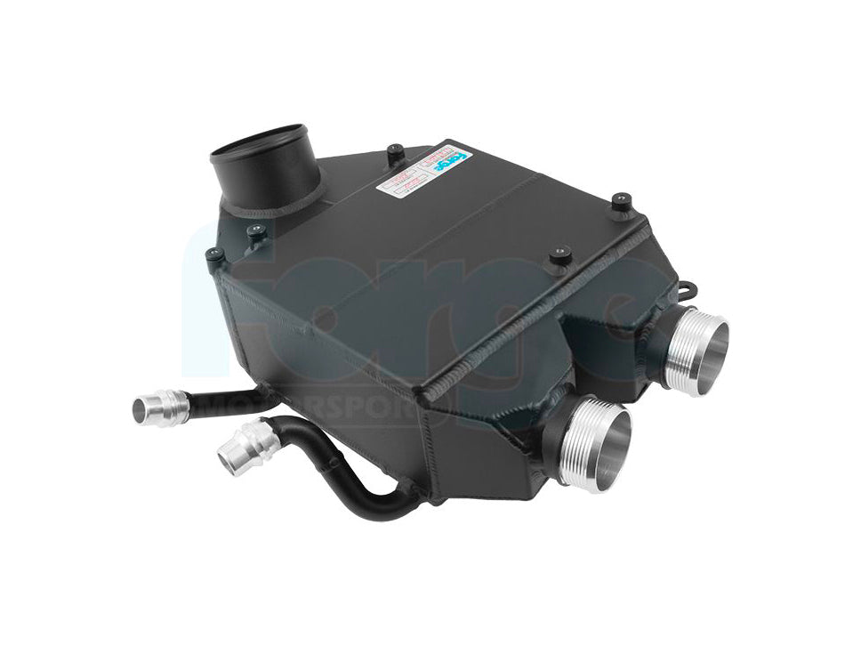 Forge Motorsport S55 Top Mount Chargecooler & Expansion Tank for BMW M2 Competition (F87), M3 (F80) & M4 (F82/F83) - Bar & Plate Quadruple Pass Intercooler Upgrade FMCC1