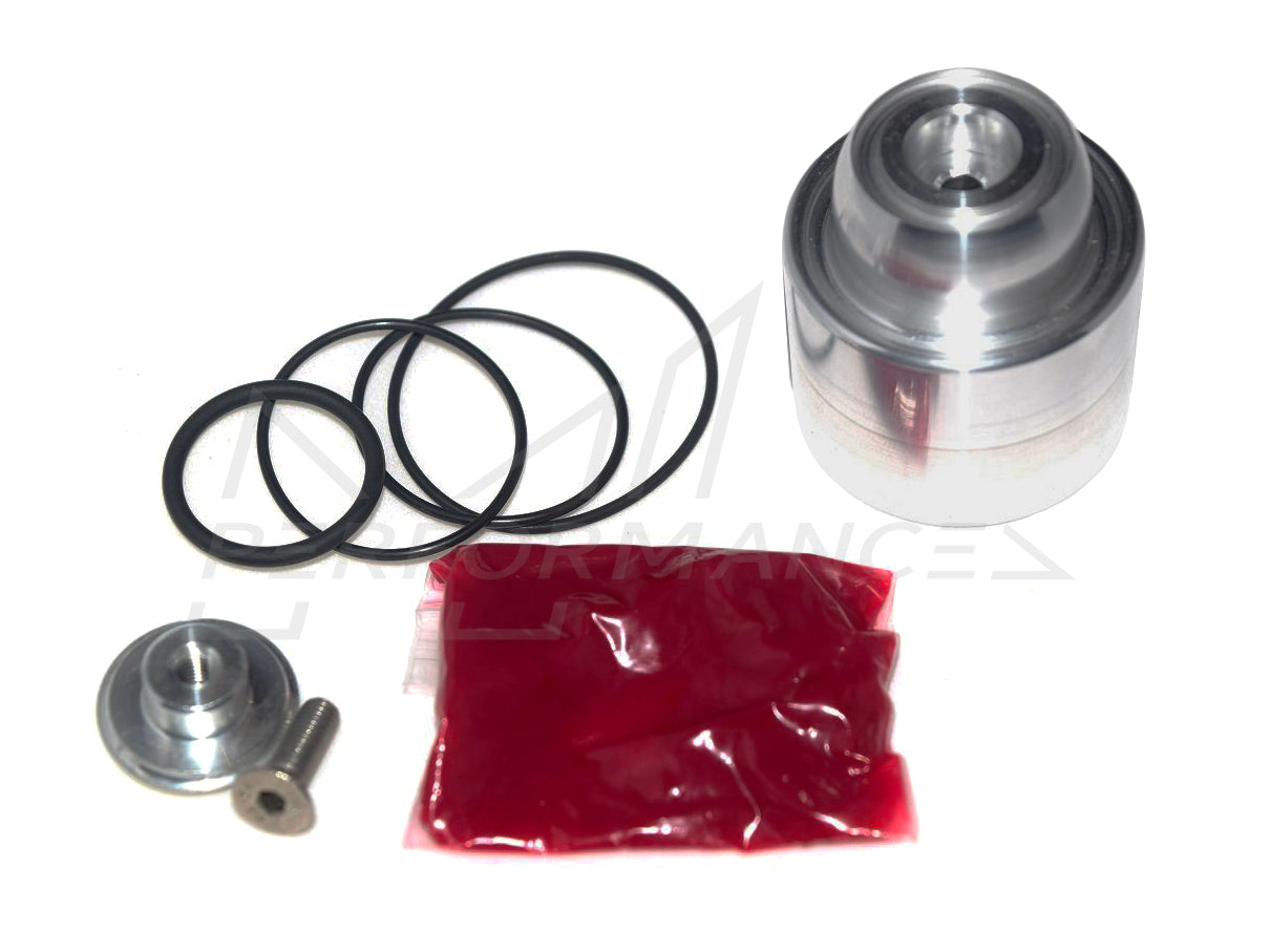 Forge Motorsport FMDVSK Valve Service Kit - Genuine DV/BOV/Recirc/CBV (Diverter/Dump/Blow Off) Refresh & Rebuild Pack | Turbo Compressor Bypass & Pressure Relief Valve Repair Set with O-Rings, Seals, Piston, Grease (Splitter Brass Piston & Spring)