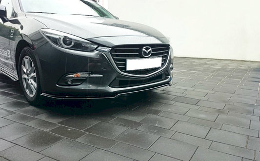 Maxton Design - FRONT SPLITTER V.1 MAZDA 3 MK3 FACELIFT (2017-UP)
