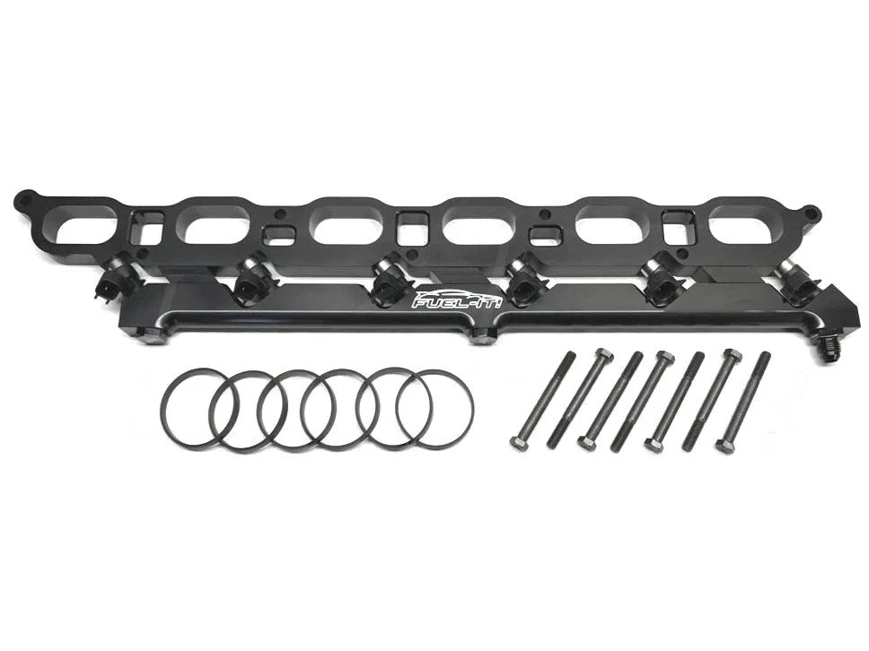 Fuel-It BMW N55 Port Fuel Injection (MPI) Kit for E-Series (E82 E90 E92) – Aux Fuel Rail & Intake Manifold Spacer, Bosch 52lb Injectors – E85/Flex-Fuel, JB4 Compatible Secondary Fueling Upgrade for 135i 335i